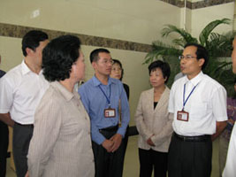 省領(lǐng)導(dǎo)、市領(lǐng)導(dǎo)來我司進行視察、指導(dǎo)